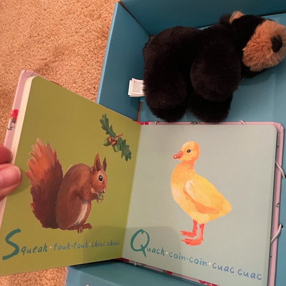 Animal Sounds Board Book + Mini Bear Plush Toy - Picture 8 of 12
